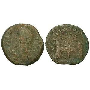   14 A.D., Commemorative minted by Tiberius; Bronze AE 25 Toys & Games