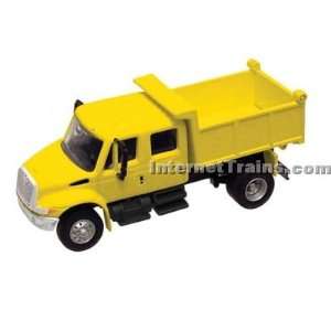   International 4300 2 Axle Crew Cab Dump Truck   Yellow Toys & Games