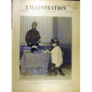  1901 Queen Victoria Hindou Secretary French Print