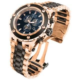 Invicta Mens 5214 Force Collection Rose Gold Tone and Black Ion 