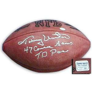 Johnny Unitas Autographed Limited Edition Football with Inscription 