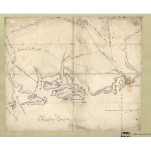 1864 Civil War map Atlantic Coast South Carolina 