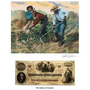  Slaves Hoeing Cotton    Print