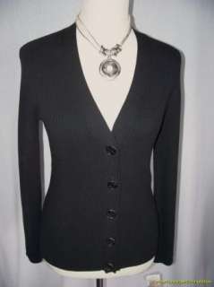 Michael Michael Kors Cardigan Sweater P/S Black NWT  