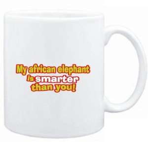  Mug White  My African Elephant is smarter than you 