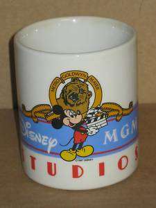 1987 MGM Studios Mickey Mouse Walt Disney Coffee Mug  