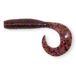  Yamamoto Grub Single Tail 4 inch Cinnamon Brown w/ Purple 