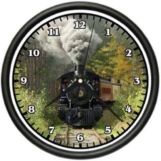 TRAIN Wall Clock track railroad locamotive model rr