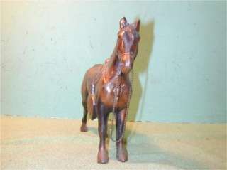 Vintage Collectible Metal Large Horse with Copper Wash Carnival Horse 