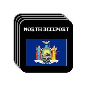 US State Flag   NORTH BELLPORT, New York (NY) Set of 4 Mini Mousepad 