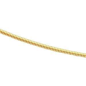  14k White Gold 18 inch 1.50 mm Omega Collar Necklace in 