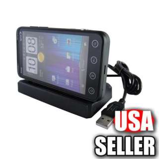 US USB Sync Cradle Dock Desk Charger For HTC EVO 3D New  