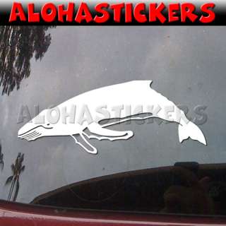 HUMPBACK WHALE Vinyl Decal Hawaii Maui Car Sticker OC23  