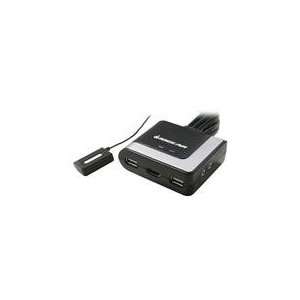  IOGEAR GCS62HU 2 Port HD Cable KVM Switch with Audio 