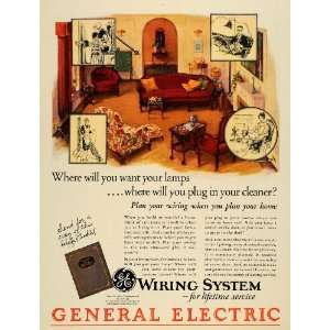   Wiring System Household Chores   Original Print Ad