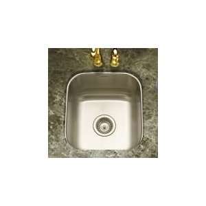  Houzer MS 1708 40 Club 16 Undermount Single Bowl Bar/Prep Sink 