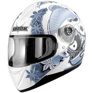    Shark S650 Ikebana Full Face Helmet X Small  White Automotive