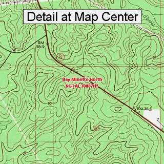   Quadrangle Map   Bay Minette North, Alabama (Folded/Waterproof