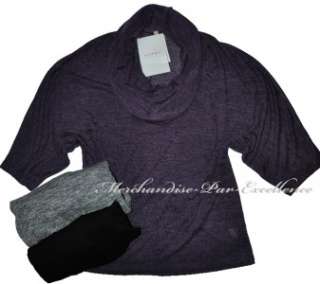 new OLIVIA MOON Angel Wing Shirt Top Sweater Black Gray Purple New 