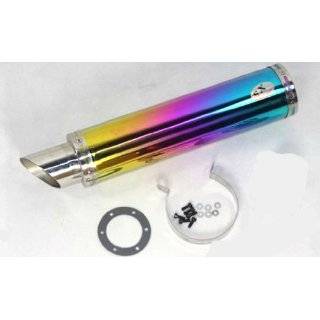   Moped Scooter Performance Exhaust Muffler and Pipe Milti Color Chrome