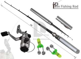 Pocket Mini Pen Fishing Rod+Reel +Line +fishing alarm  