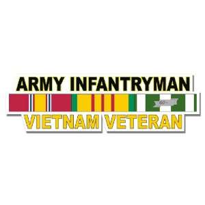  US Army Infantryman Vietnam Veteran Window Strip Decal 