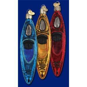  Kayak Christmas Ornament Set of 3