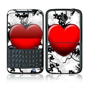 HTC Status Decal Skin Sticker   Floral Heart