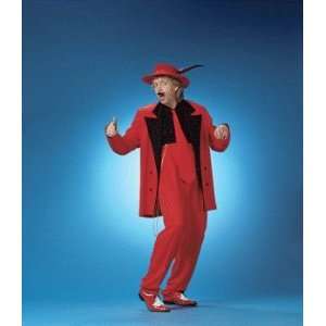 Zoot Zuit (Red) Adult Halloween Costume Size 50 X Large (XL)  