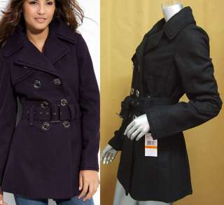 Miss Sixty Double breasted Blend Peacoat Size/Medium  