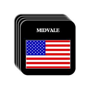  US Flag   Midvale, Utah (UT) Set of 4 Mini Mousepad 