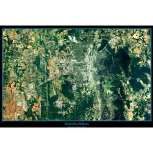  Satellite Map of Huntsville, Alabama. Satellite poster map 