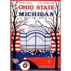 1925 Michigan Wolverines vs. Ohio State Buckeyes 22 x 30 Canvas 