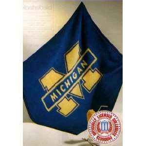  Michigan Wolverines 60X80 Classic Blanket/Throw   College Athletics 