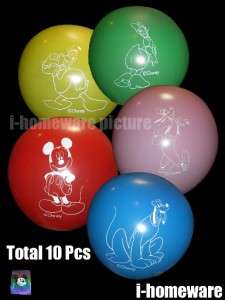 Mickey Mouse Party 10x Pcs Imprint 22 cm Balloons m975  