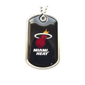  Miami Heat Dog Tag Necklace Charm Chain Nba Everything 