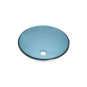   Round Tempered Glass Vessel Sink MGE 05004 2 F