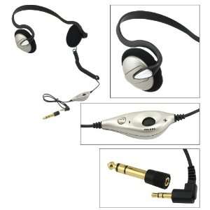  Stereo Headphones with Volume Control and Mute Switch 