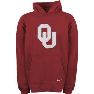 Oklahoma Sooners Nike Kids 4 7 Classic Logo Pull Over Hooded 