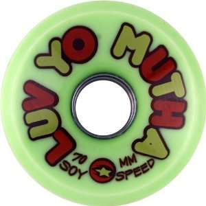 Dregs Metal Mutha 70mm Green Alum Hub Soy Skate Wheels  