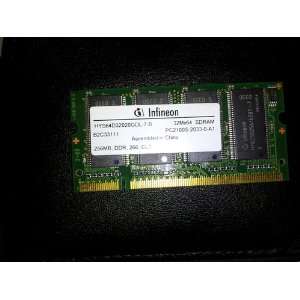  IFN HYS64D32020GDL 7 B 256 MB 32M x 64 PC2100 DIMM Module 