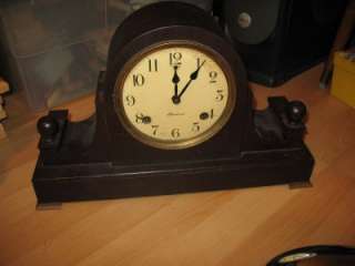   Cathedral Eight Day Gong Shelf Mantle Clock Art Deco Old 1930s  