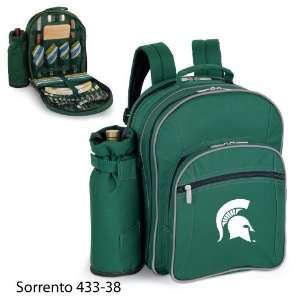 Michigan State Printed Sorrento Picnic Backpack Hunter Green