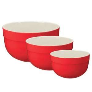  Emile Henry Red Deep Mixing Bowl Set Patio, Lawn & Garden