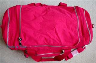 NWT Kipling Anatomy 30 Large Expandable Dulffle Bag Deep Bright Rose