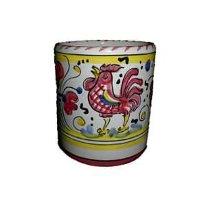    Deruta Ceramic Pottery Red Orvieto Coffee Mug 