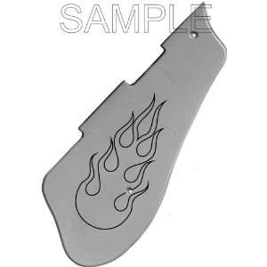  Flames 1 Engraved Silver 5125 Pickguard Musical 