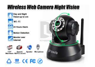 Tenvis Wireless WiFi IP Camera Webcam 2 Way Audio IR Night Vision AC 