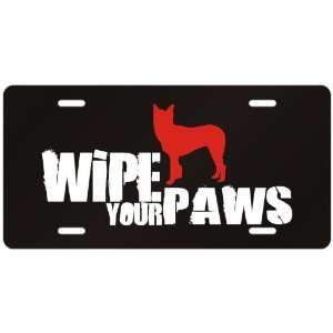  New  Mcnab / Wipe Your Paws  License Plate Dog