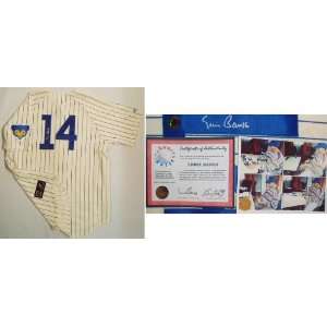  Ernie Banks Signed Cubs CC 1969 Jersey